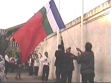 Pengibaraan bendera RMS
