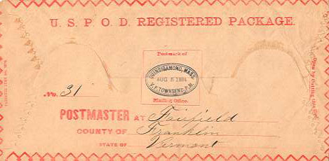 Quinsigamond USPOD Registered Package