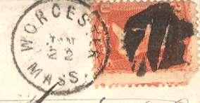 Worcester Man's Head Cancel