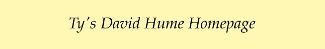 Ty's David Hume Homepage