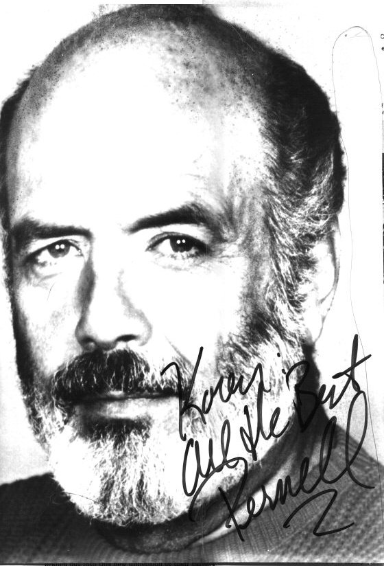 [Autographed photo of Pernell Roberts]