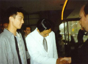 Beric, Chow Yun-Fat, and Fred at the Toronto Film Festival