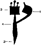 Letter Tzadi Peshuta