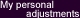 My personal adjustments, Philosophical Psychology