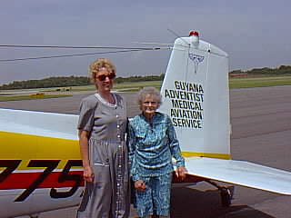[Sister Devard and plane]