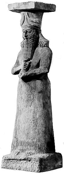 diety with flowing vase