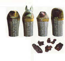 Canopic Jars Holding the Viscera of Hetepheres