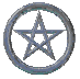 Animated Silver Pentagram