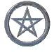 Animated Silver Pentagram