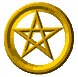 Small Gold Pentagram