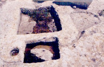 Rock cut-pan at Tas-Salvatur (Jaccarini and Cauchi 1999 Site II)