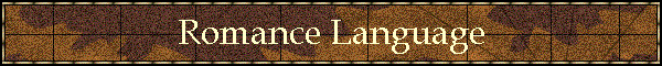 Romance Language