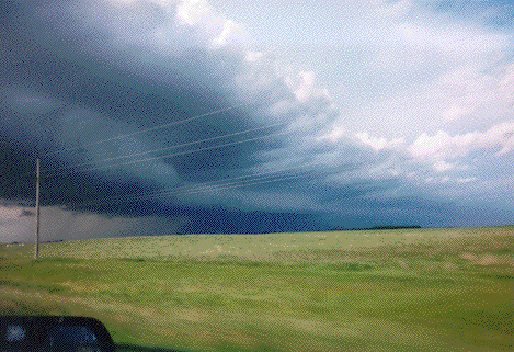 Summer storm clouds