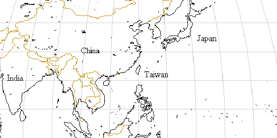 Map - overview of Taiwan