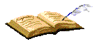 book & quill pen