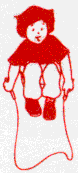 Girl jumping rope