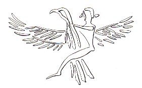 King Etana on an eagle, detail of a cylinder seal. Akkadian Period
