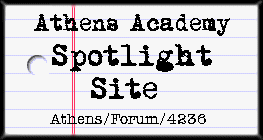 I'm in the Athens Academy Spotlight