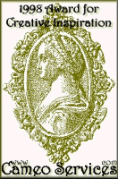 Award for Creative Inspiration from Cameo Services