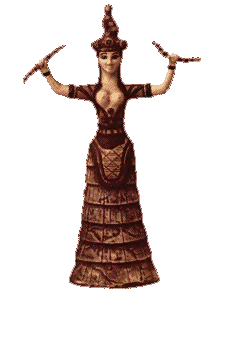 Minoan Serpent Goddess of the temple of Knossos in Crete