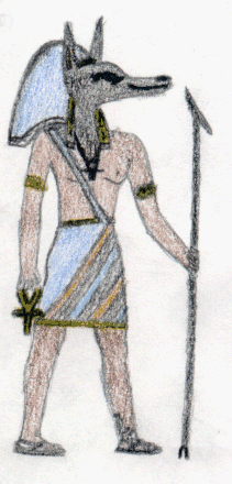 {Anubis playing around in the Ankh garden}