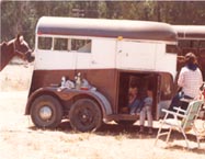 The boys found a cool hiding place in the horse trailer.  *g*
