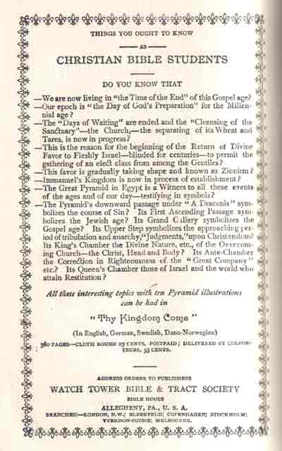 A page from THe Divine Plan of the Ages