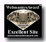 WebmastersAward for Excellent Site