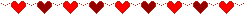 row of hearts