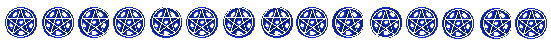 Blue Divider: Pentacle