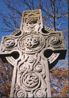 Close up of Celtic cross