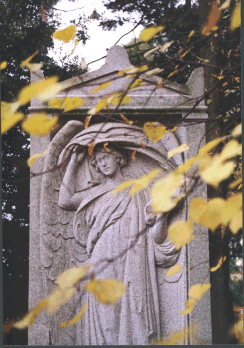 carved tombstone