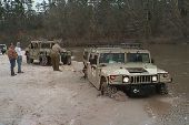 Hummer still deep in mud