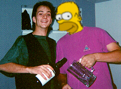 Liver & Homer (aka Zaratus) sharing a drink