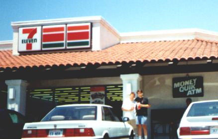 front of store