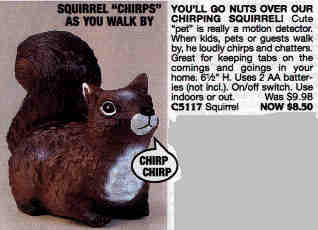 plastic squirrel