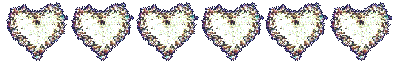 flowered hearts line