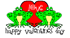 frogs in love on transparent background