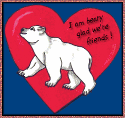 polar bear valentine for a friend