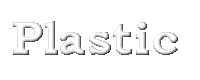 plastic text GIF 1