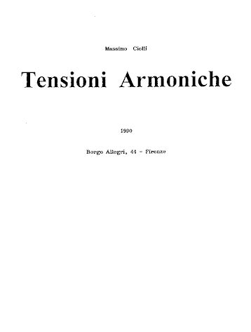 1990: tensioni armoniche exercises