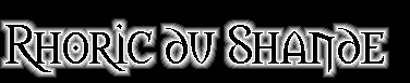 Rhoric du Shande