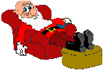 SANTA IN CHAIR GRAPHIC