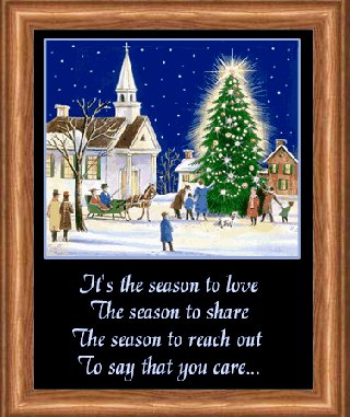 CHRISTMAS SCENE PICTURE