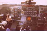 flight deck of a kc135
