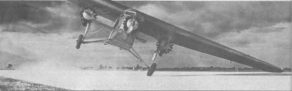 typical wing-skidding landing