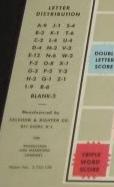 Early Bay Shore Scrabble board, 1956?