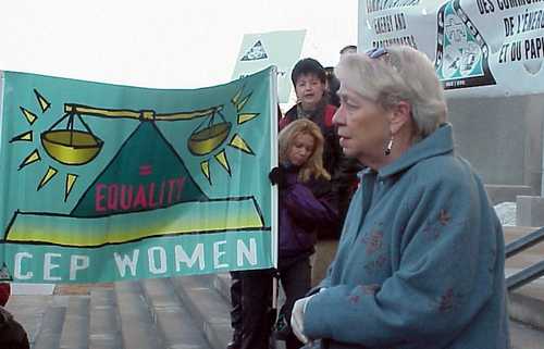 CEP Pay Equity Protest 