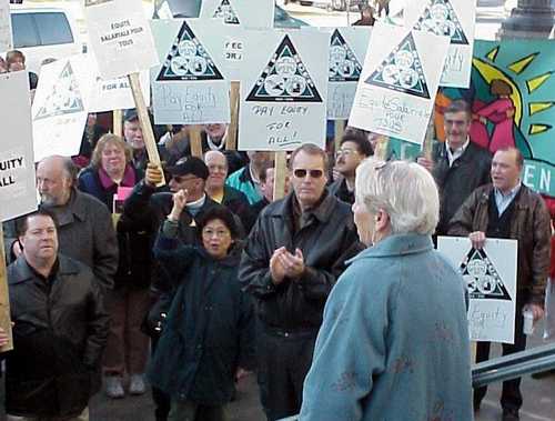 CEP Pay Equity Protest 