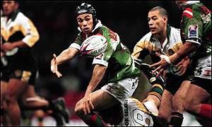 Lebanon's Travis Touma in action against the Cook Islands